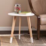 palm canyon theresa round accent table beige products white nursery small bedside lamps pottery barn high bobkona furniture laminate floor trim cherry dining room farmhouse style 150x150