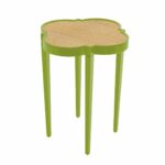 parakeet and raffia quatrefoil accent table hive home gift garden tinysidetable web green elm chair half round with drawers leather occasional steinway furniture best chairs barn 150x150