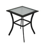patio accent table darlee series cast aluminum end garden treasures cascade creek wrought iron square len graphy small white bedside side furniture target outdoor folding retro 150x150