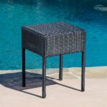 patio accent tables hampton bay pembrey table outdoor furniture black wicker side ikea cube storage battery operated dining light matching lamps mainstays parsons desk with drawer 150x150