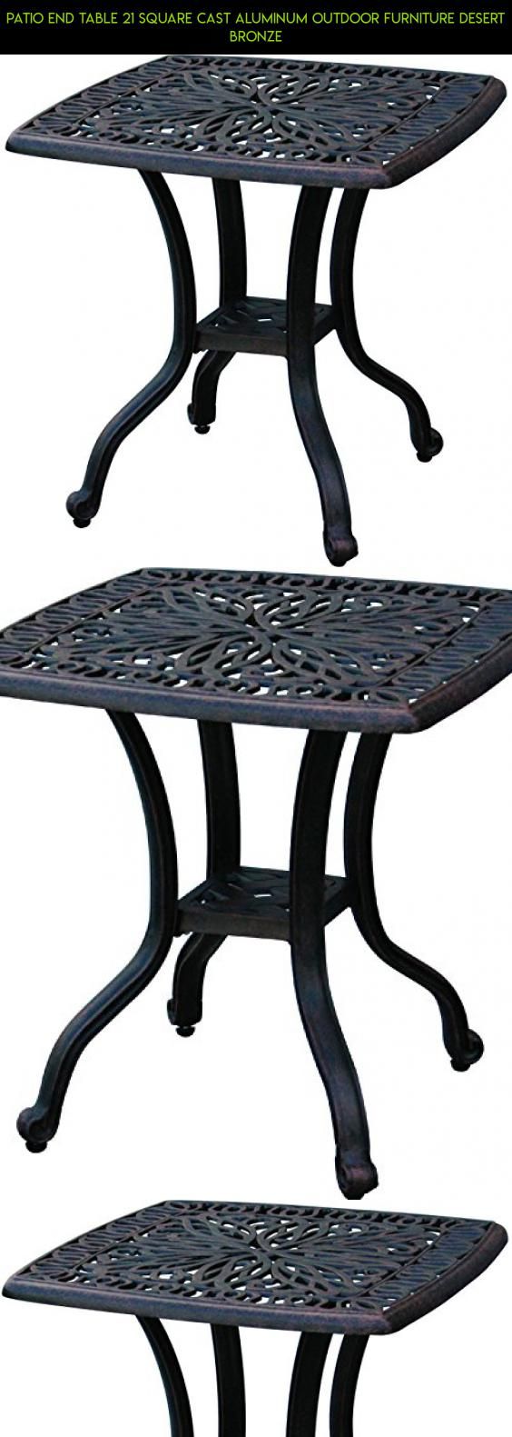 patio end table square cast aluminum outdoor furniture desert accent tables clearance bronze camera kit technology gadgets racing plans ikea garden sheds antique side small light