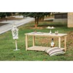 patio festival rectangle wood outdoor side table the home tables green fruit drinks recipes white marble coffee set frosted glass cylinder accent lamp backyard cooler ikea bedside 150x150