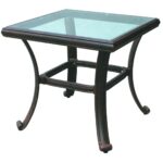 patio metal and glass end tables outdoor coffee table stone low side accent top west elm stools space saving beds for small rooms red plaid runner height rules jcpenney lamps 150x150