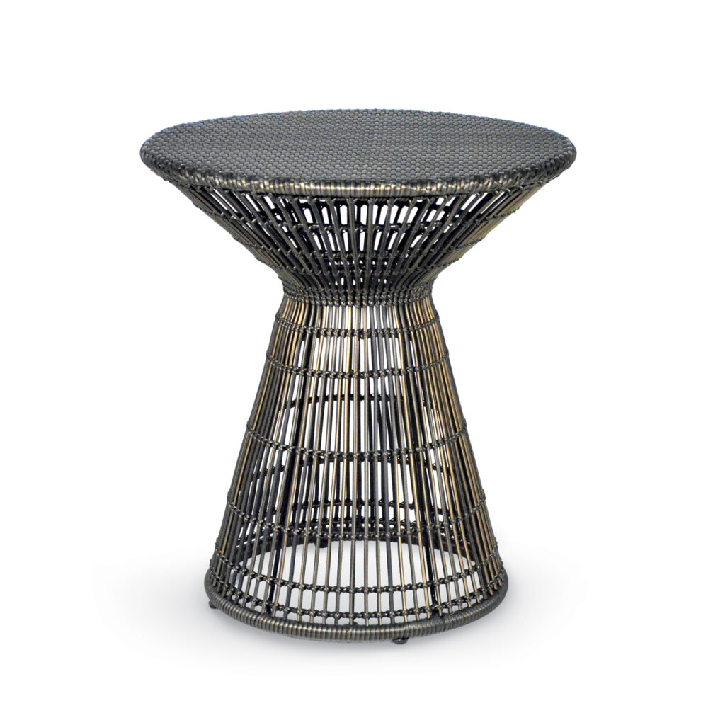 Outdoor Side Table With Umbrella Hole - Grottepastenaecollepardo