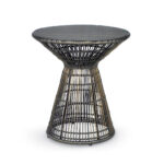 patio side table outdoor end accent furniture wood yard black round verona espresso with umbrella hole garden writing desk drawers mirrored cube coffee tennis robot pottery barn 150x150