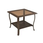 patio side table plans martha stewart living cedar island all weather wicker wrought iron accent retro designer chairs bar height with leaf small hallway console round cherry end 150x150