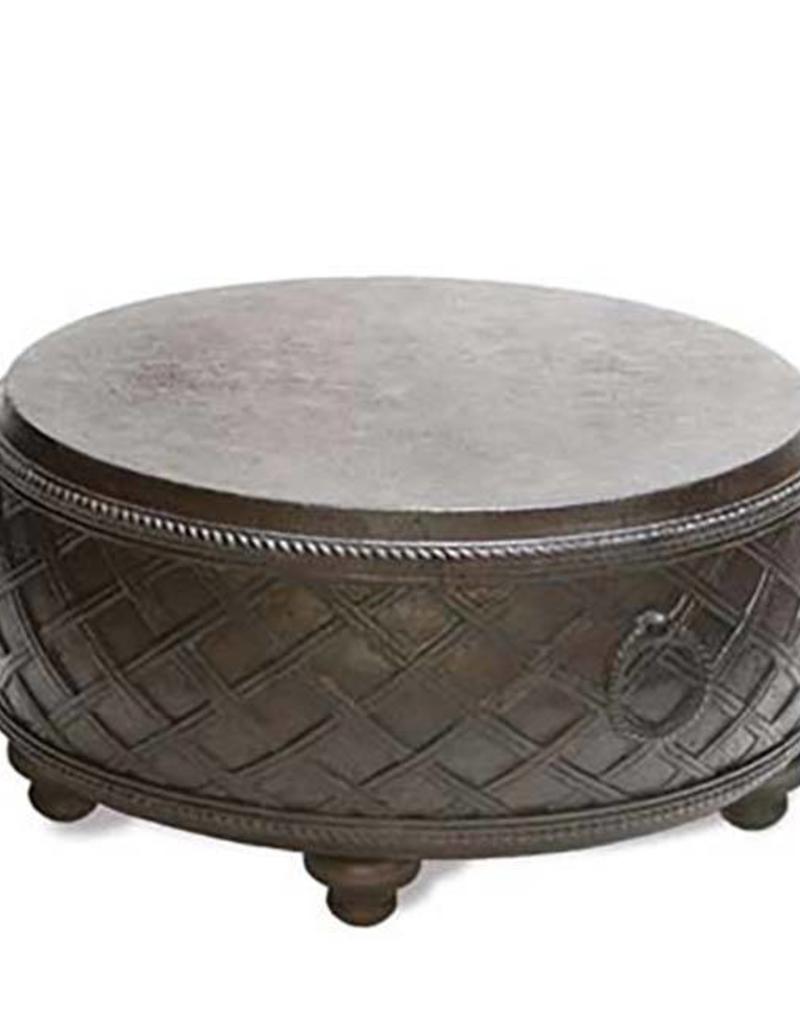 peak season cast stone table garden outdoor inspired visions moroccan drum accent inch round espresso bunching coffee tables sheesham wood pier dining tall narrow entryway pottery
