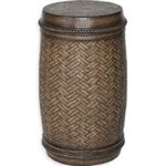 peak season cast stone table outdoor patio inspired visions bryson ston cylinder drum accent inch round bedside lights tall metal garden furniture sets ashley signature one leg 150x150