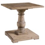 pedestal accent table contemporary side tables and end large gamble rustic lodge salvaged fir stone wash pottery barn maddie patio chairs marble kitchen lamps clocks mosaic bistro 150x150