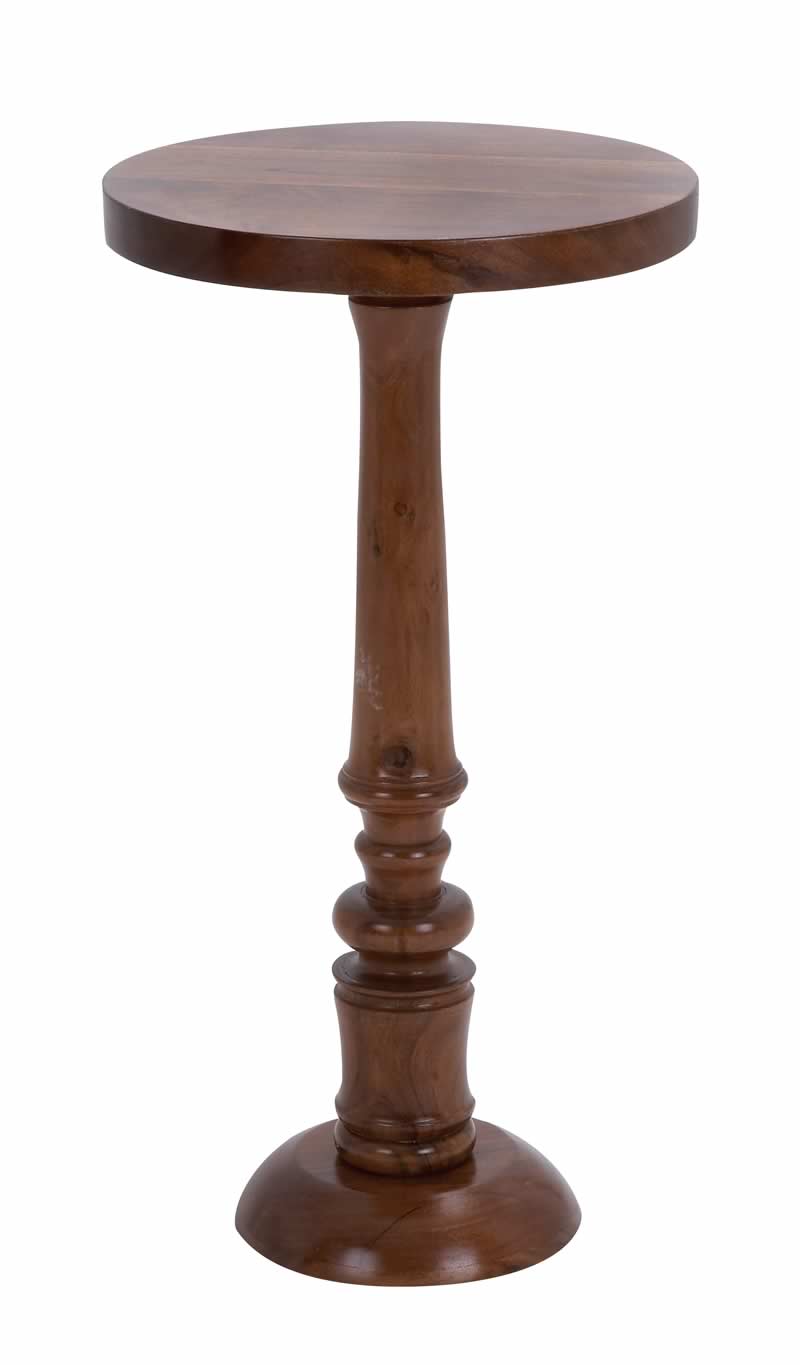 pedestal accent table simplify brown wooden round furniture uma tall entry lamps antique side marble top elemental patio covers ceramic pier imports chairs very narrow coffee cube