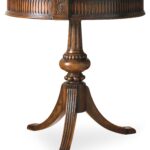 pedestal accent table within hooker furniture living room round design wood target high pub set marble tray hammered copper top end tables modern reproductions pier imports 150x150