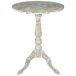 pedestal side table silver style white washed for crate and barrel black round accent ceramic outdoor circular furniture dining with wicker chairs apothecary coffee pottery barn 150x150