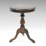 pedestal style round accent table chestnut ikea kids room storage small outdoor and chairs ethan allen windsor entryway furniture ideas west elm emmerson patio curio display 150x150