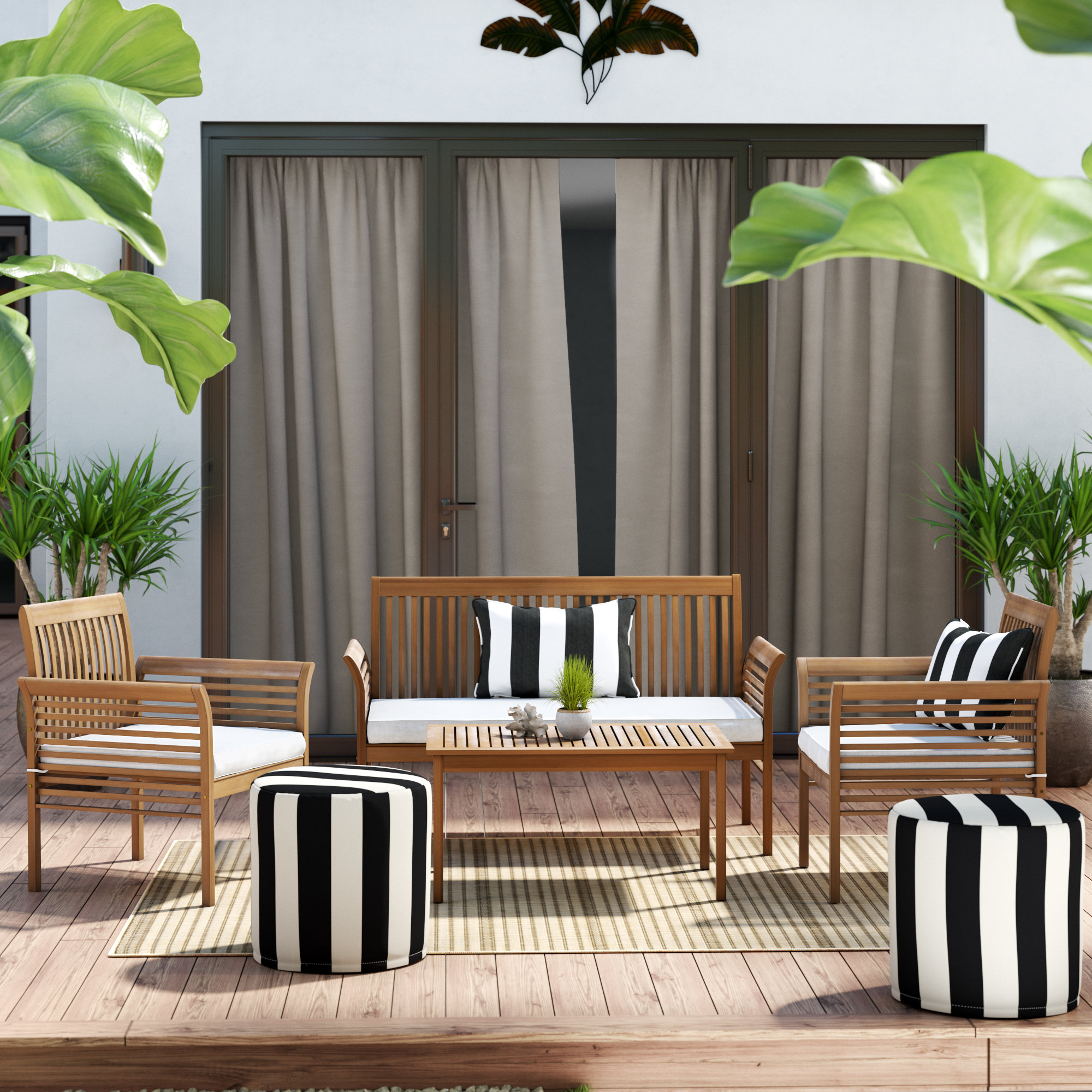 person patio conversation sets you love glynn piece sofa set with cushions round metal accent table quickview wooden threshold bar grey marble top dark wood and coffee chairside