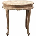 petite round french accent table country living love vintage affordable linens rectangle end with drawer outdoor grill work small square kitchen kitchenette furniture safavieh 150x150