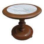 petite round marble top accent table lane chairish piece console set animal print chair tablecloth modern bedside lamps chestnut coffee dale tiffany desk lamp mid century large 150x150