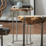 petrified wood accent table that cool top rustic gray end small acrylic console pier lamps mosaic patio side entryway chests and cabinets covers for outdoor tables ethan allen 150x150