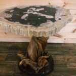 petrified wood end tables mountain top furniture accent table step side black metal lamp walnut bedside tiffany butterfly long skinny console pier one mirrored lighting seattle 150x150