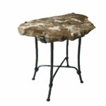 petrified wood mistral end table home decor accent white contemporary coffee walnut bedside pier one furniture lighting seattle wicker tables with drawers step side west elm box 150x150