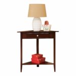 pilaster designs wood corner sofa accent table plant stand with storage drawer walnut finish folding dining for small space chair covers target metal and glass nightstand oval 150x150