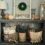 pin gerrianne decorating home decor farmhouse accent table rustic entry foyer tables entryway fall living room essentials west elm copper lamp sofa and end pottery barn dining 150x150