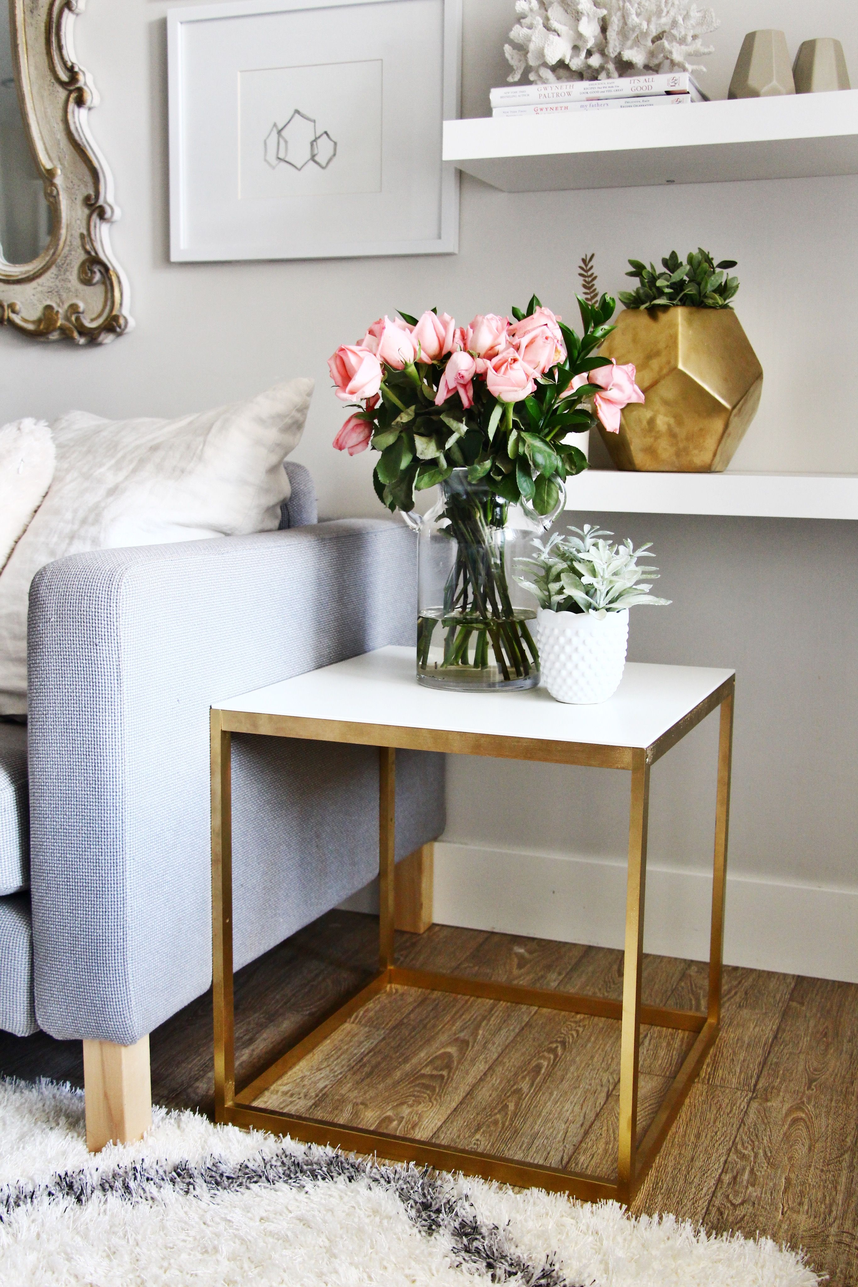 pin katie bain home where the heart decor diy gold accent table ikea side hack interiordesign casegoodsideas moder interior design ideas usb end vintage french bedside tables