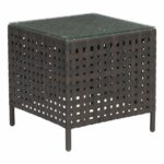pinery outdoor side table brown with tempered glass top end tables alan decor corner television stand kmart cushions mosaic garden and chairs patio narrow white tiffany style desk 150x150
