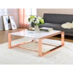 pink marble top end tables probably super best the white acme furniture porviche high gloss and rose gold coffee table sets target accent dog mattress small mirrored stool 150x150