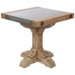 pirate concrete and wood accent table transitional tables outdoor kingdom with waxed atlantic finish inch furniture legs marble top coffee bbq grills tablecloth umbrella hole west 150x150