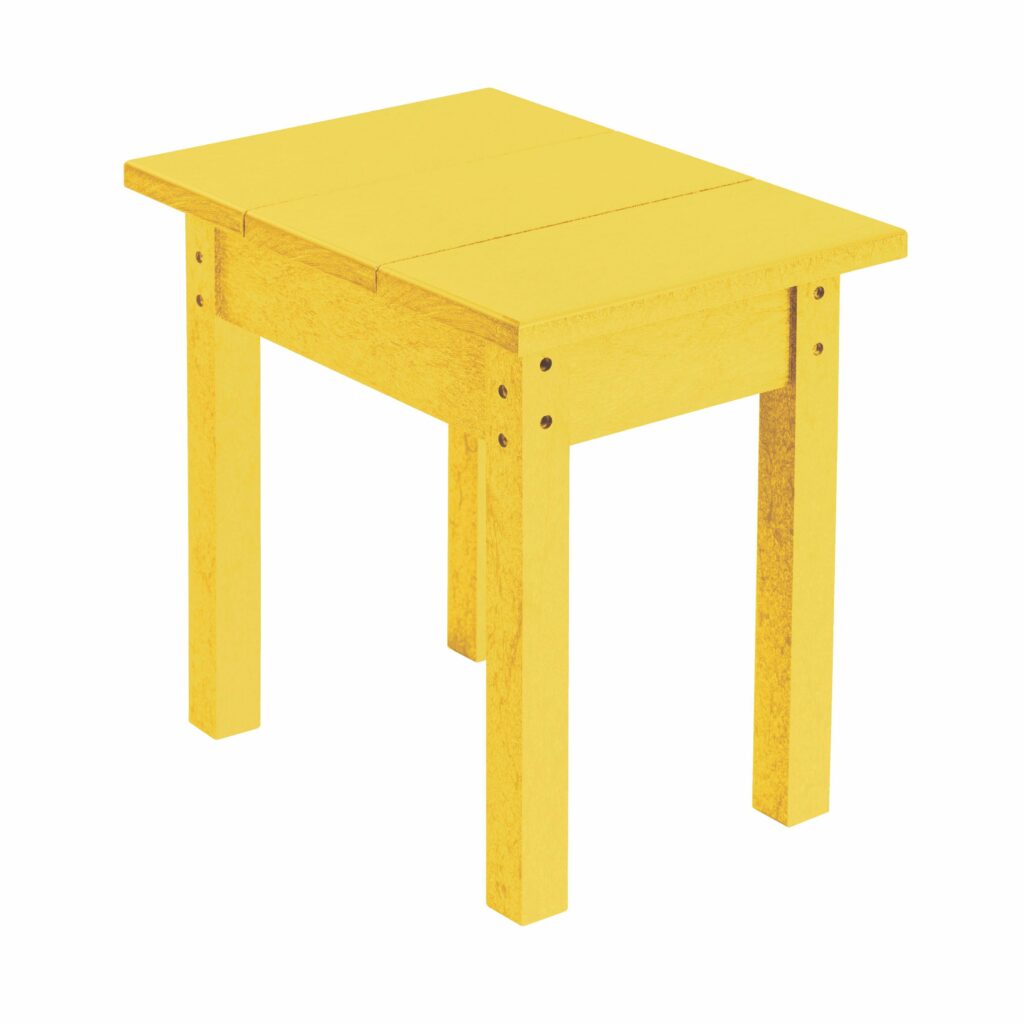 Plastic Products Generations Yellow Small Side Table Patio