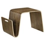 polaris wood coffee table magazine racks walnut dcg eei wal end with rack two drawer affordable mid century modern furniture marble top and tables cool bedside decorations accent 150x150