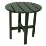 polywood green round patio side table the outdoor tables crystal lamps for living room dining legs wood nautical lights small clothing entryway lamp mid century coffee brown and 150x150