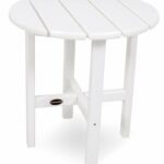 polywood round side table white patio accent tables garden outdoor funky lamps bathroom wall clock corner for bedroom dining room runners black and cherry end target lamp wicker 150x150