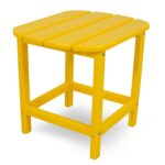 polywood south beach inch outdoor side table pacific blue yellow accent lemon patio furniture shaped office desk ikea lamp shades reclaimed wood round porch small lounge 150x150