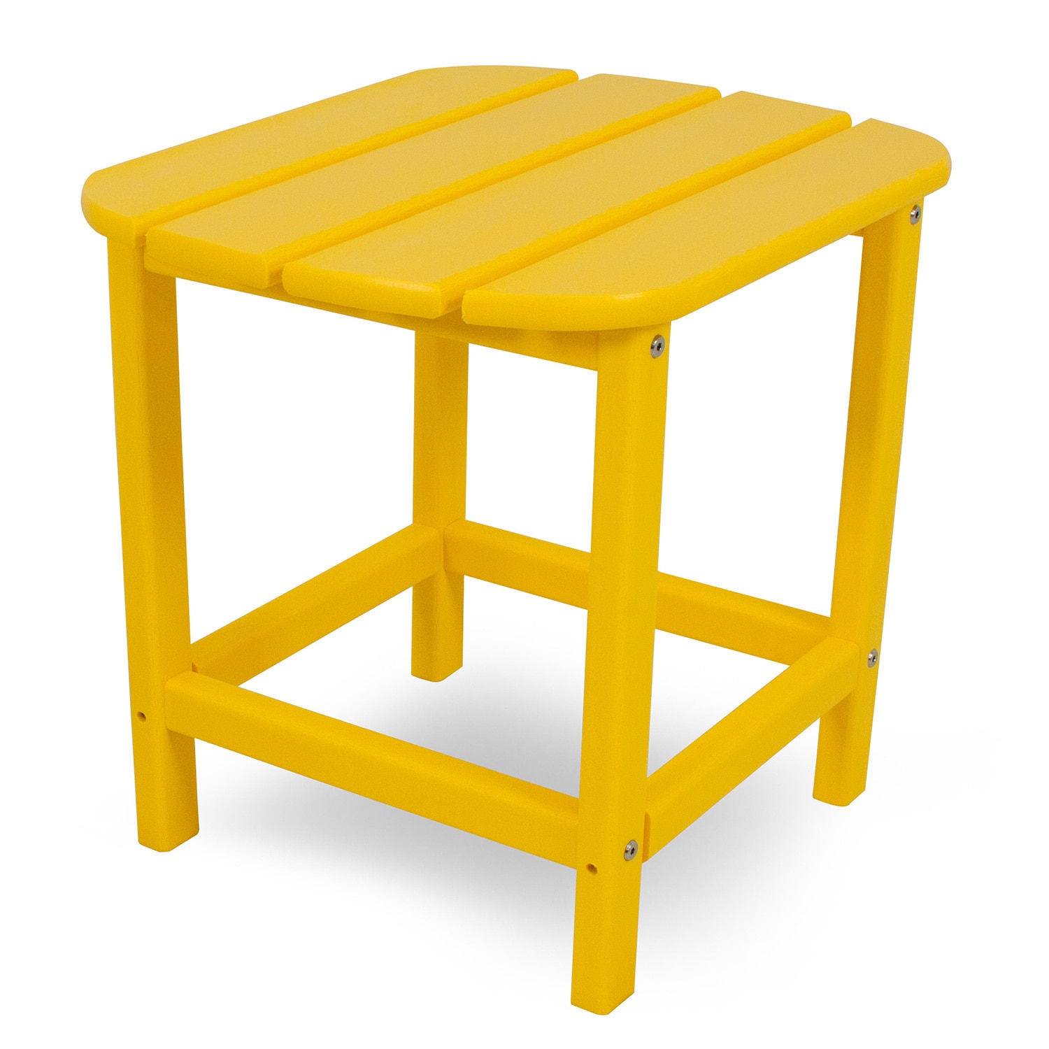 polywood south beach inch outdoor side table pacific blue yellow lemon patio furniture wrought iron end tables with glass tops farmhouse seats round dining leaf nate berkus marble