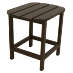 polywood south beach mahogany patio side table the outdoor tables plastic brown coffee and end pub style height diy cocktail butterfly bedside lamp mid century wood dorm stuff 150x150