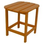 polywood south beach tangerine patio side table the outdoor tables orange short metal lounge chairs bunnings for small spaces ultra furniture console electric wall clock round 150x150