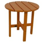 polywood tangerine round patio side table the home outdoor tables orange goods kitchen ikea wood accent desk lamps sun umbrellas for decks corner furniture pieces pier imports 150x150