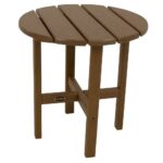 polywood teak round patio side table the outdoor tables accent sheesham wood wall for living room wooden storage trunk inside barn doors concrete furniture dale tiffany desk lamp 150x150