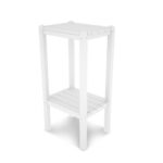 polywood two shelf white outdoor patio side table bstwh the tables accent farmhouse dining legs black trestle small half moon entry tablecloth for inch decorative bedside monarch 150x150