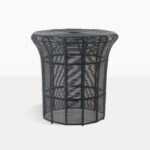 poppi outdoor side table tall black teak small square accent hampton bay wicker furniture ikea lack coffee bedroom dinette and patio edmonton windham collection pine plastic 150x150