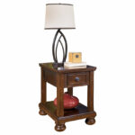 porter chairside end table ashley furniture home wood accent five below all tables small white round homesense bar stools hampton bay lawn gold chinese coffee entryway console 150x150