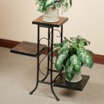 porterville indoor outdoor tiered plant stand accent table black touch zoom drop leaf sofa side clearance office furniture portland vintage dining dale tiffany stained glass lamp 150x150