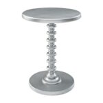 powell accent tables round spindle table red knot end products color silver small square white coffee space console ashley furniture carlyle wooden frog instrument decor ideas 150x150