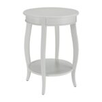 powell accent tables round table shelf colder furniture and products color white wood tablesround glass top occasional italian marble coffee unique cabinet hardware computer desk 150x150