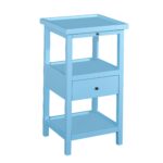 powell palmer ocean blue wood accent table with shelf free shipping today target threshold furniture patio end tables ashley coffee drum living room narrow bench light mango 150x150