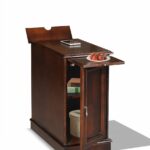 premium chairside end table with usb and power accent charging ports tray espresso finish kitchen dining centrepiece vintage coffee cement side industrial drawer wood frame mirror 150x150