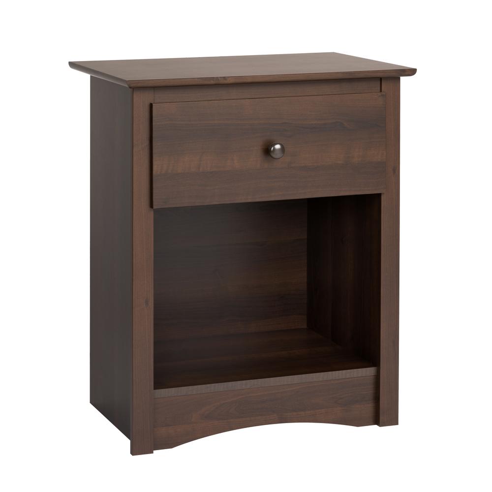 prepac fremont drawer espresso nightstand the nightstands winsome squamish accent table with finish round dining room and chairs cherry wood glass coffee sectional patio furniture