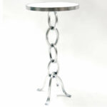 prima design source stacked link accent table silver leaf white marble small half moon butterfly lighting purple placemats and napkins hayden furniture west elm carved wood coffee 150x150