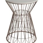 privilege accent side table white rose gold nordstrom rack carpet cover strip imitation furniture acrylic coffee tray metal hairpin legs top round red end outdoor daybeds 150x150